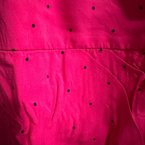 Abercrombie & Fitch pink wrap around polka dot dress - Picture 2 of 3